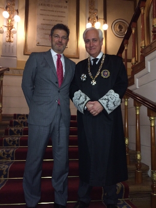 El presidente del TSJCyL José Luis Concepción y el ministro de justicia Rafael Catalá